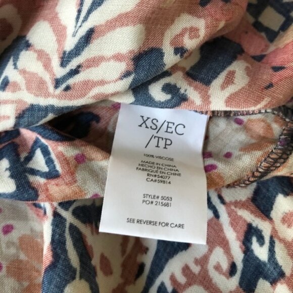 Cabi Isabel Patchwork Floral Ruffle Skirt Size XS - Picture 3 of 6